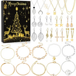 Elegant Jewelry Advent Calendar - Necklaces Earrings and Bracelets Gift Set - Occasions > Christmas > Christmas