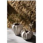 Elegant White Ceramic Pumpkin-Shaped Vase – Modern Decorative Home Accent for Table Centerpiece - Home & Garden > Decor