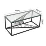 Eleganza Glass Enclave Coffee Table - Furniture > Living Room > Coffee Tables