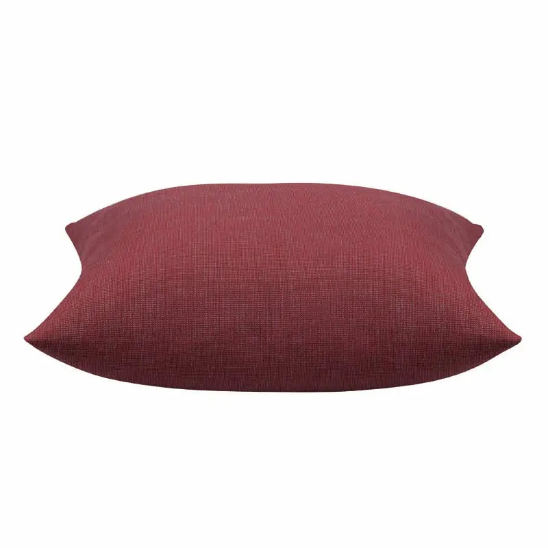 Elements Deep Red Solid Base Colour Cushion Cover - Home & Garden > Decor