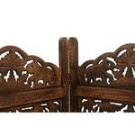 Elephant 4 Panel Room Divider Screen Privacy Shoji Timber Wood Stand - Burnt - Furniture > Bedroom > Room Dividers