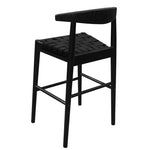 Elliot Leather Kitchen Counter Stool (Black) - Furniture > Bar Stools & Chairs > Table & Bar Stools