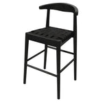 Elliot Leather Kitchen Counter Stool (Black) - Furniture > Bar Stools & Chairs > Table & Bar Stools