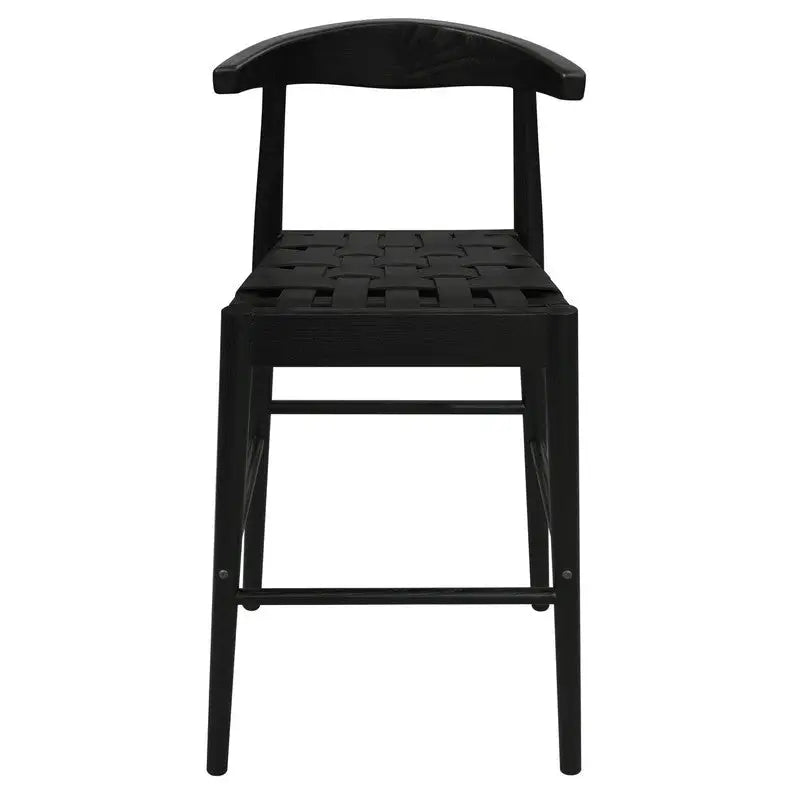 Elliot Leather Kitchen Counter Stool (Black) - Furniture > Bar Stools & Chairs > Table & Bar Stools