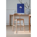 Elliot Leather Kitchen Counter Stool (Natural) - Furniture > Bar Stools & Chairs > Table & Bar Stools