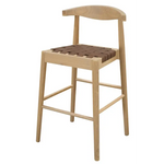 Elliot Leather Kitchen Counter Stool (Natural) - Furniture > Bar Stools & Chairs > Table & Bar Stools
