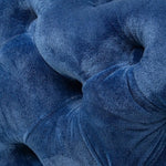 Elsa Navy Blue Velvet Ottoman-Rectangular - Furniture > Bedroom