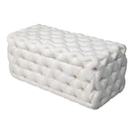 Elsa Tufted Ottoman Beach Boucle White-Rectangular - Furniture > Bedroom