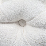 Elsa Tufted Ottoman Beach Boucle White-Rectangular - Furniture > Bedroom