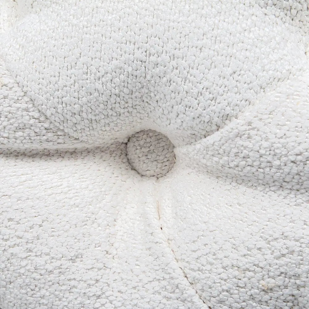 Elsa Tufted Ottoman Beach Boucle White-Rectangular - Furniture > Bedroom