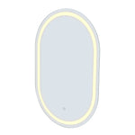 Embellir 2 LED Wall Mirror With Light 50X75CM Bathroom Decor Oval Mirrors Vanity - Health & Beauty > Makeup > Makeup