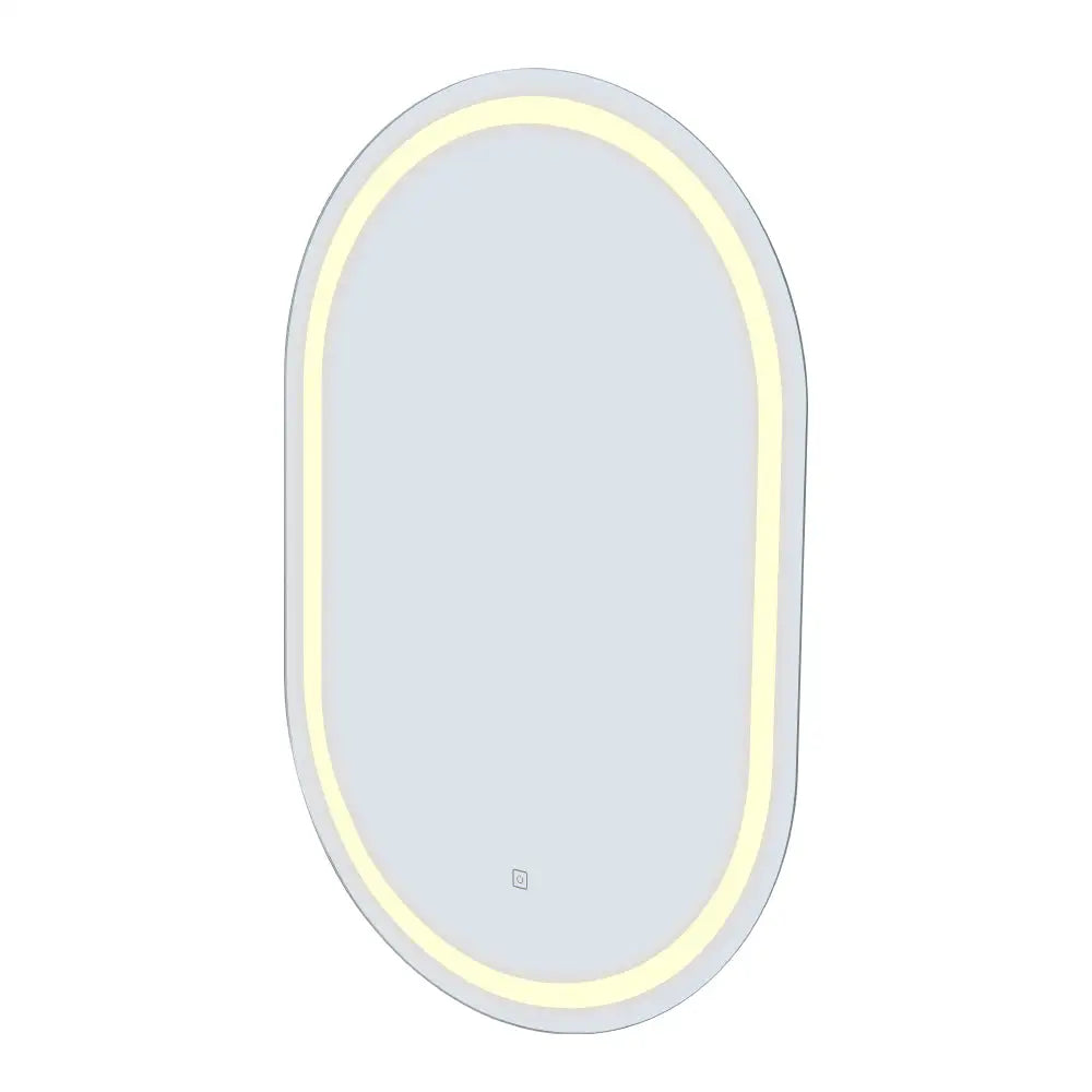 Embellir 2 LED Wall Mirror With Light 50X75CM Bathroom Decor Oval Mirrors Vanity - Health & Beauty > Makeup > Makeup