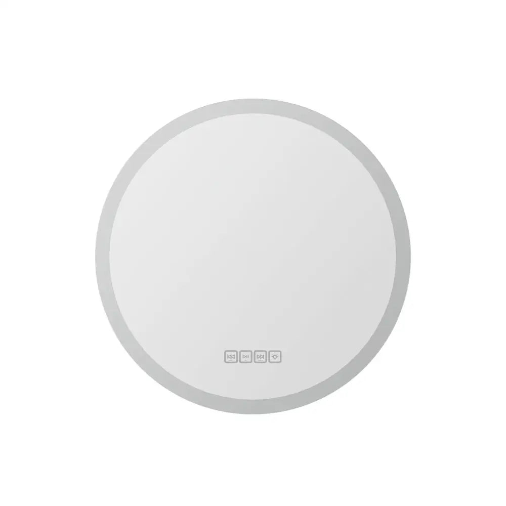 Embellir Bluetooth LED Wall Mirror With Light 50CM Bathroom Decor Round Mirrors - Home & Garden > Decor > Mirrors