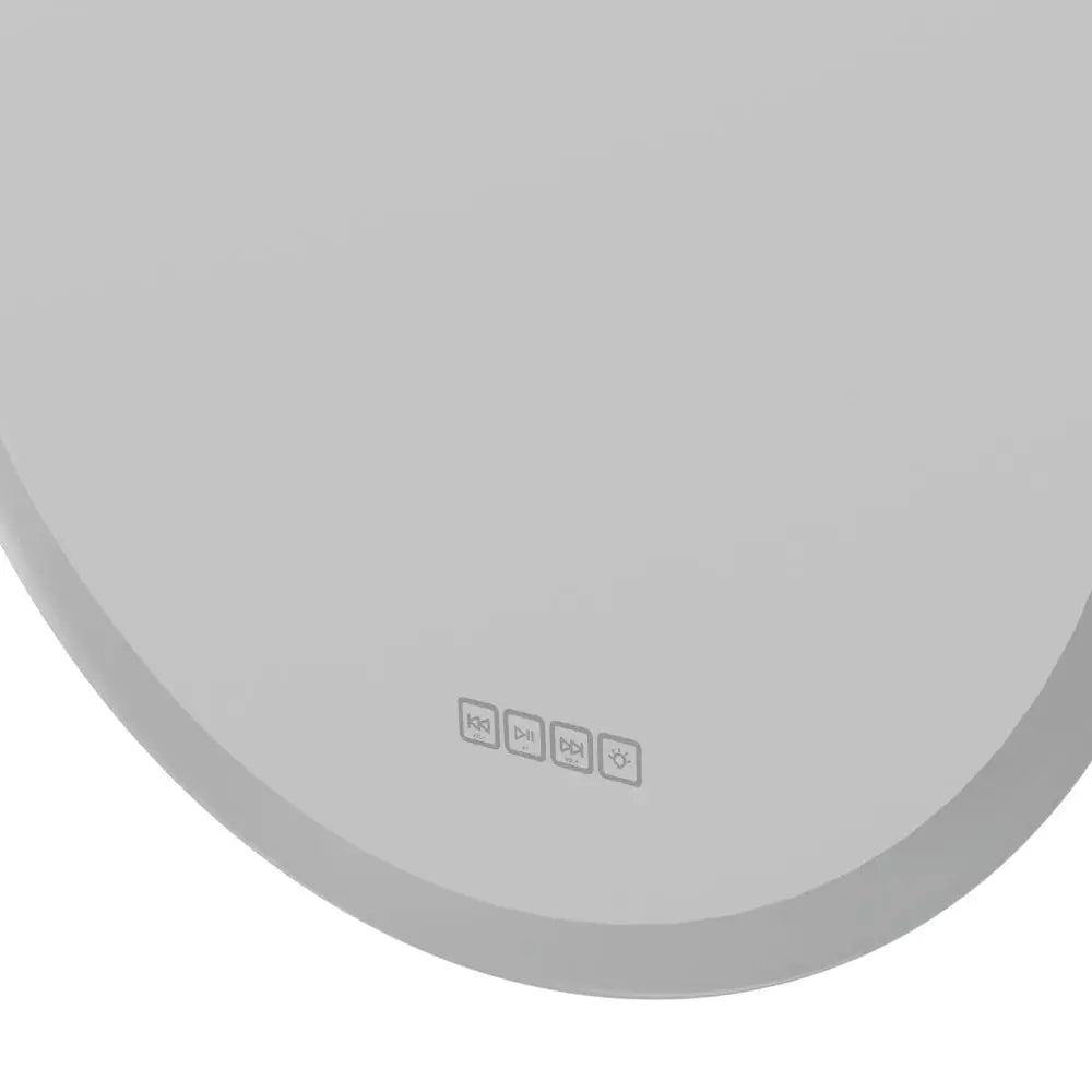 Embellir Bluetooth LED Wall Mirror With Light 50CM Bathroom Decor Round Mirrors - Home & Garden > Decor > Mirrors
