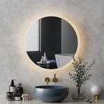 Embellir Bluetooth LED Wall Mirror With Light 60CM Bathroom Decor Round Mirrors - Home & Garden > Decor > Mirrors