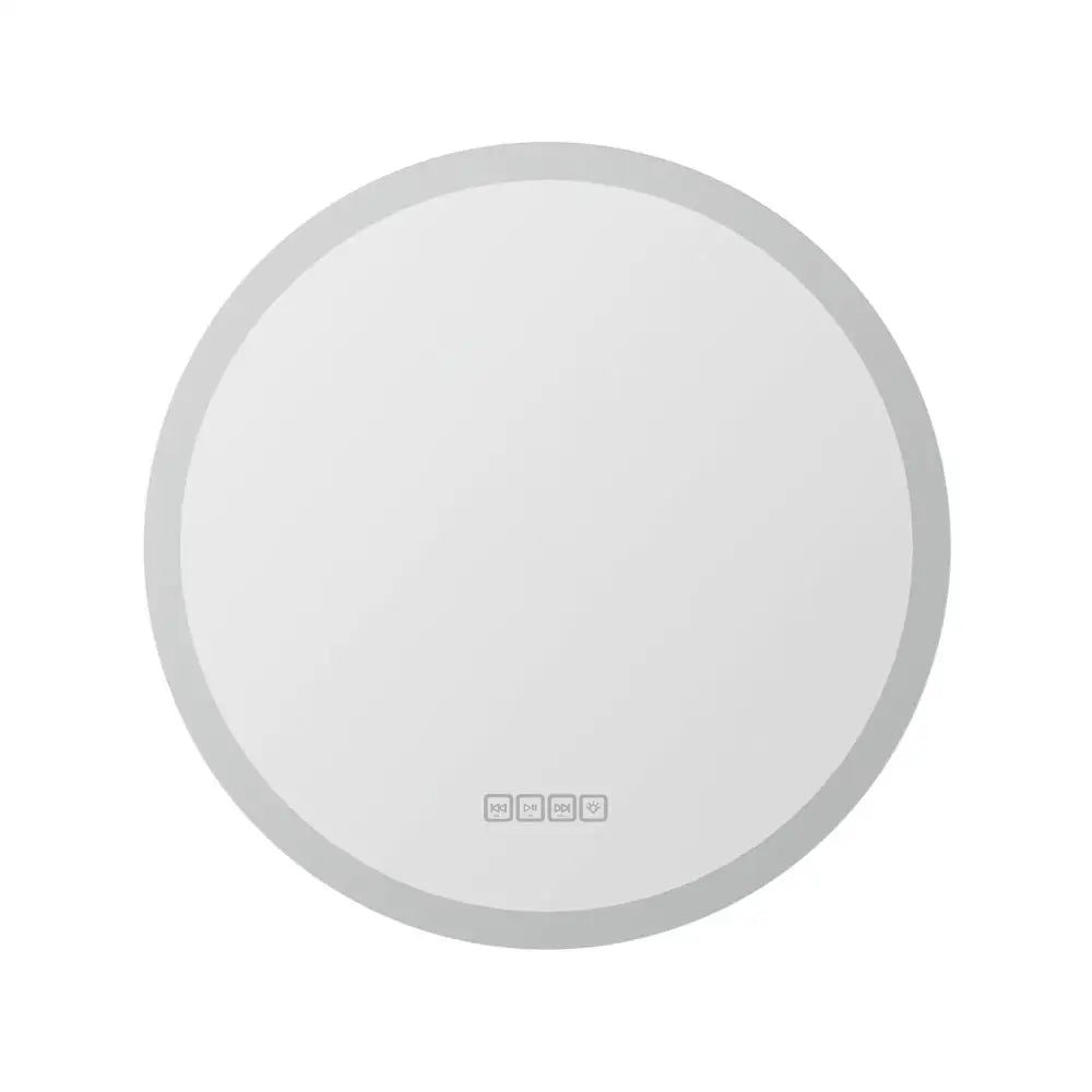 Embellir Bluetooth LED Wall Mirror With Light 60CM Bathroom Decor Round Mirrors - Home & Garden > Decor > Mirrors