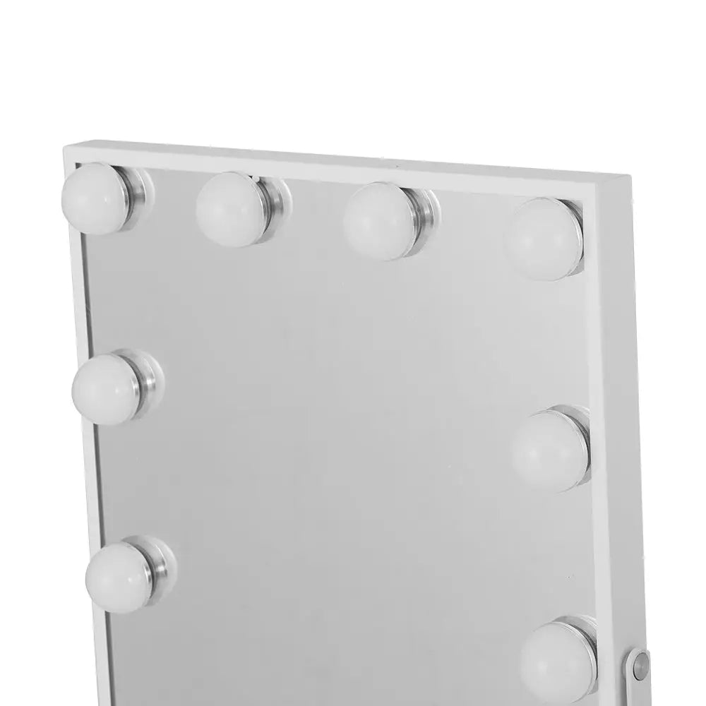 Embellir Bluetooth Makeup Mirror 30x40cm Hollywood Vanity with LED Light White - Home & Garden > Decor > Mirrors