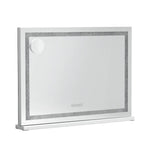 Embellir Bluetooth Makeup Mirror 58x46cm Hollywood Vanity with LED Light Crystal - Home & Garden > Decor > Mirrors