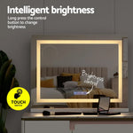 Embellir Bluetooth Makeup Mirror 58x46cm Hollywood Vanity with LED Light Crystal - Home & Garden > Decor > Mirrors