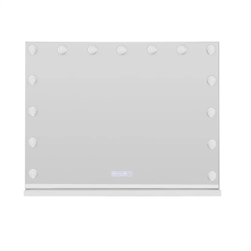 Embellir Bluetooth Makeup Mirror 80x58cm Hollywood Vanity with LED Light Wall - Home & Garden > Decor > Mirrors