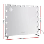 Embellir Bluetooth Makeup Mirror 80x65cm Hollywood Vanity with LED Light Wall - Home & Garden > Decor > Mirrors
