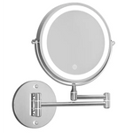 Embellir Extendable Makeup Mirror 10X Magnifying Double-Sided Bathroom Silver - Health & Beauty > Makeup > Makeup