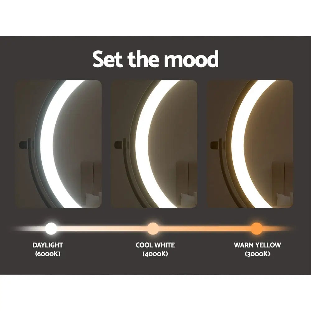 Embellir Extendable Makeup Mirror 10X Magnifying Double-Sided Bathroom Brown - Health & Beauty > Makeup > Makeup Mirrors