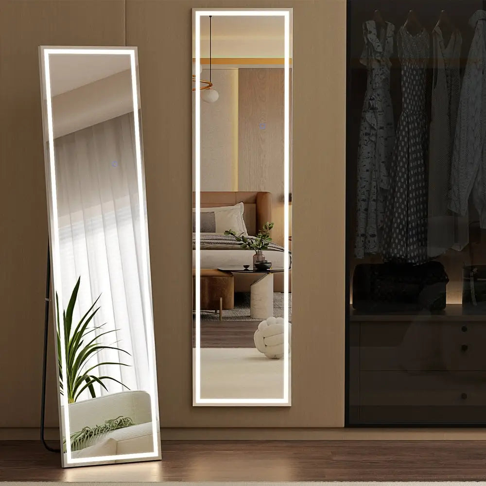 Embellir Full-Length Floor Wall Mirrors LED Light - Home & Garden > Decor > Mirrors