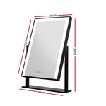 Embellir Makeup Mirror 25x30cm Hollywood Vanity with LED Light Rotation Black - Health & Beauty > Makeup > Makeup