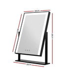 Embellir Makeup Mirror 30x40cm Hollywood Vanity with LED Light Rotation Black - Health & Beauty > Makeup > Makeup