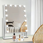 Embellir Makeup Mirror 40x50cm Hollywood Vanity with LED Light Rotation Tabletop - Health & Beauty > Makeup > Makeup