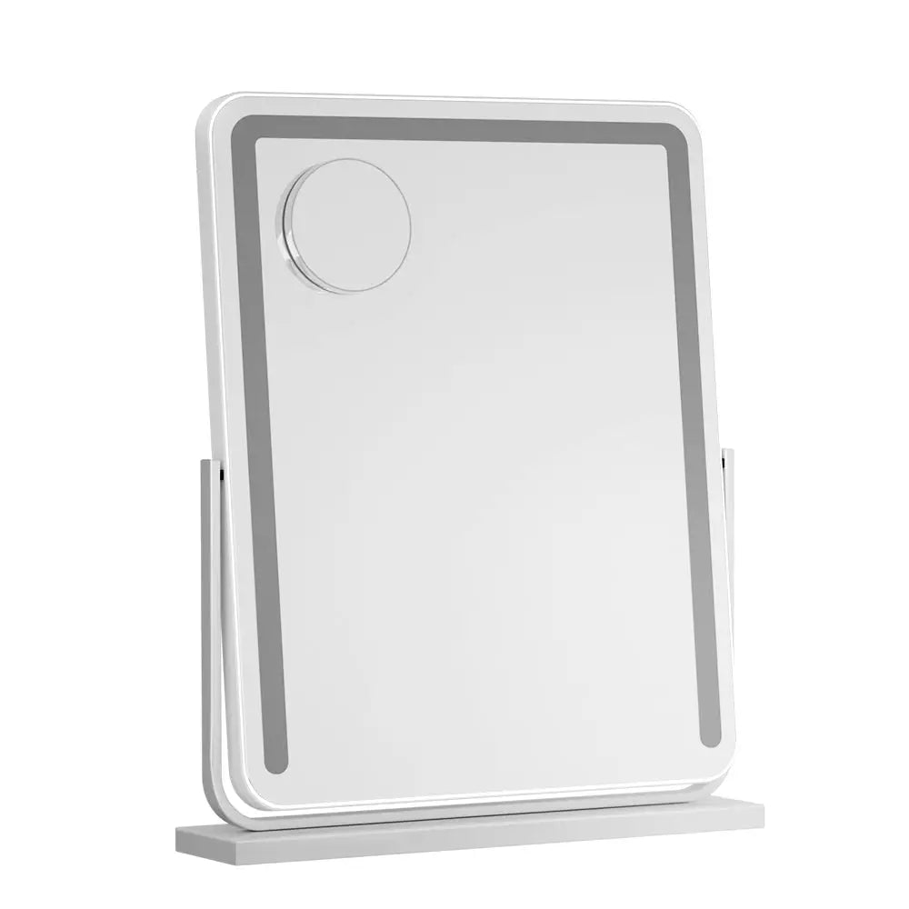 Embellir Makeup Mirror 40x50cm Hollywood Vanity with LED Light Strip Rotation - Home & Garden > Decor > Mirrors