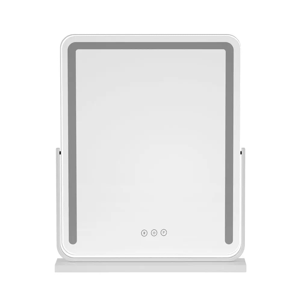 Embellir Makeup Mirror 40x50cm Hollywood Vanity with LED Light Strip Rotation - Home & Garden > Decor > Mirrors