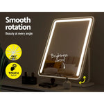 Embellir Makeup Mirror 40x50cm Hollywood Vanity with LED Light Strip Rotation - Home & Garden > Decor > Mirrors