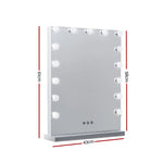 Embellir Makeup Mirror 43x61cm Hollywood Vanity with LED Light Tabletop Wall - Home & Garden > Decor > Mirrors