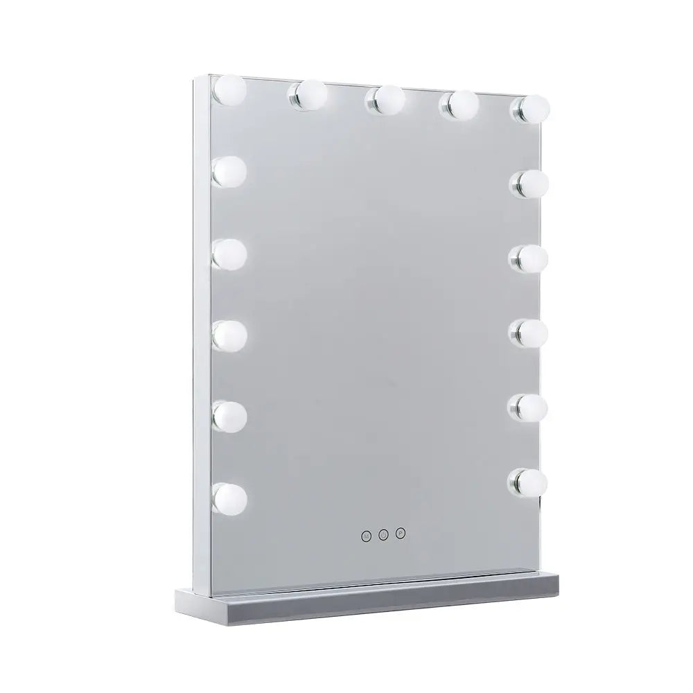 Embellir Makeup Mirror 43x61cm Hollywood Vanity with LED Light Tabletop Wall - Home & Garden > Decor > Mirrors