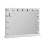 Embellir Makeup Mirror 58x45cm Hollywood Vanity with LED Light Tabletop White - Home & Garden > Decor > Mirrors