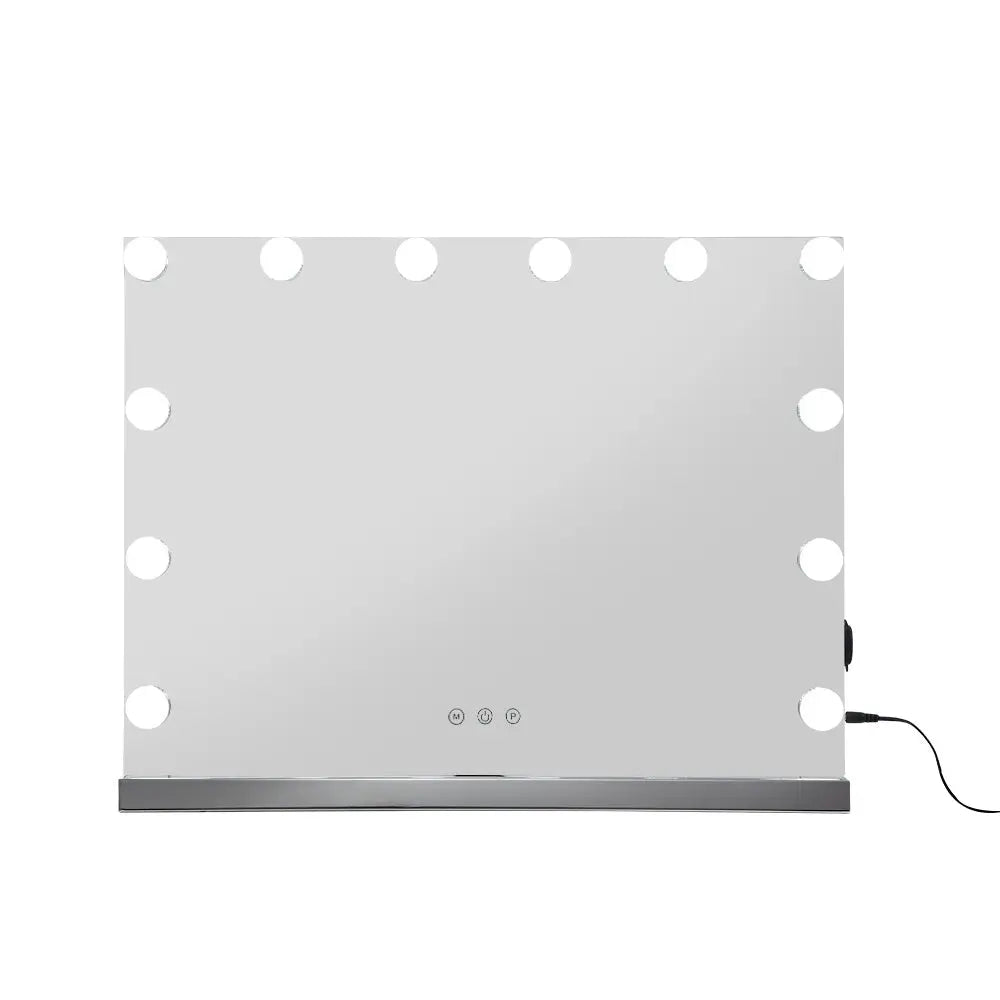 Embellir Makeup Mirror 58x46cm Hollywood Vanity with LED Light Tabletop Wall - Home & Garden > Decor > Mirrors