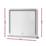Embellir Makeup Mirror 60x50cm Hollywood Vanity with LED Light Tabletop White - Home & Garden > Decor > Mirrors