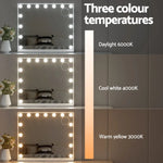 Embellir Makeup Mirror 60x52cm Hollywood Vanity with LED Light Tabletop White - Health & Beauty > Makeup > Makeup