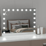 Embellir Makeup Mirror 80x58cm Hollywood Vanity with LED Light Tabletop Wall - Home & Garden > Decor > Mirrors