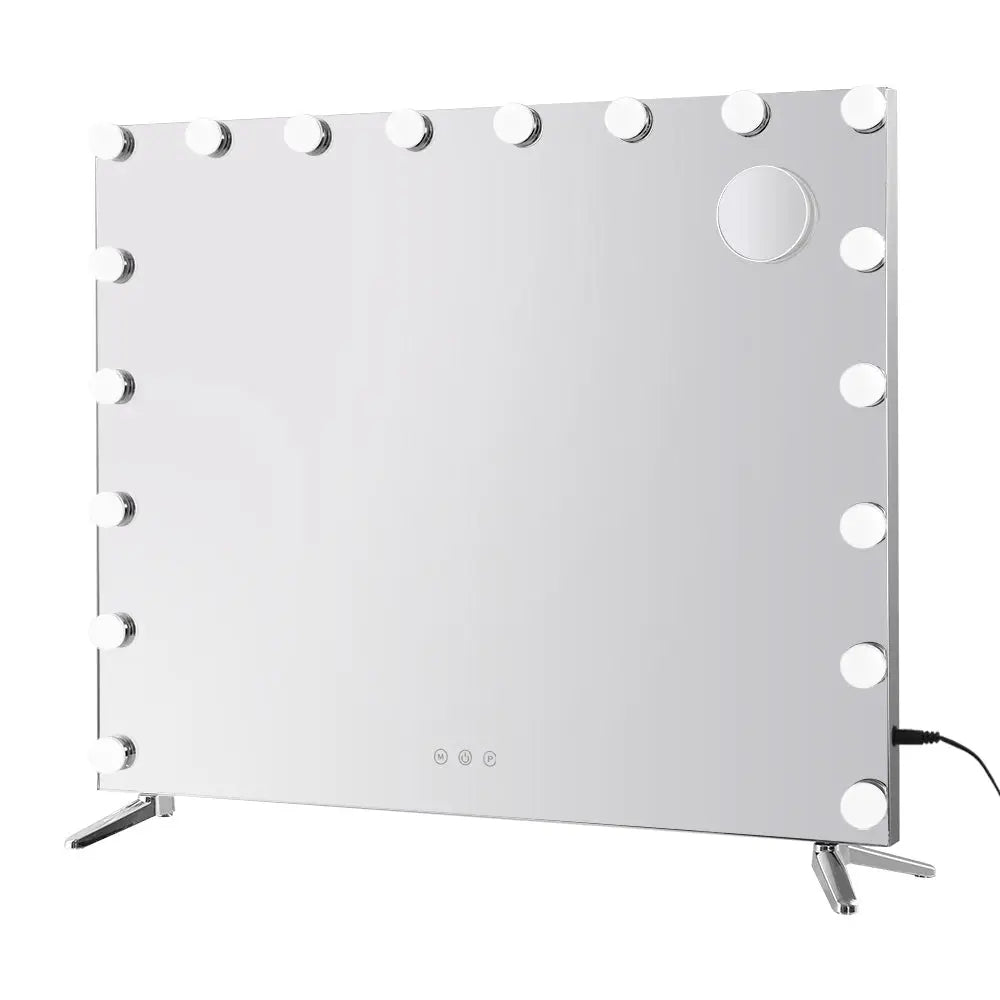 Embellir Makeup Mirror 80X65cm Hollywood with Light Vanity Dimmable Wall 18 LED - Furniture > Bathroom