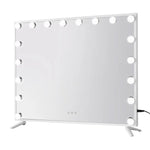 Embellir Makeup Mirror Hollywood 80x65cm 18 LED with Light Vanity Dimmable Wall - Furniture > Bathroom