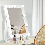 Embellir Makeup Mirror Hollywood with Light Round 360° Rotation Tabletop 9 - Health & Beauty > Makeup Mirrors