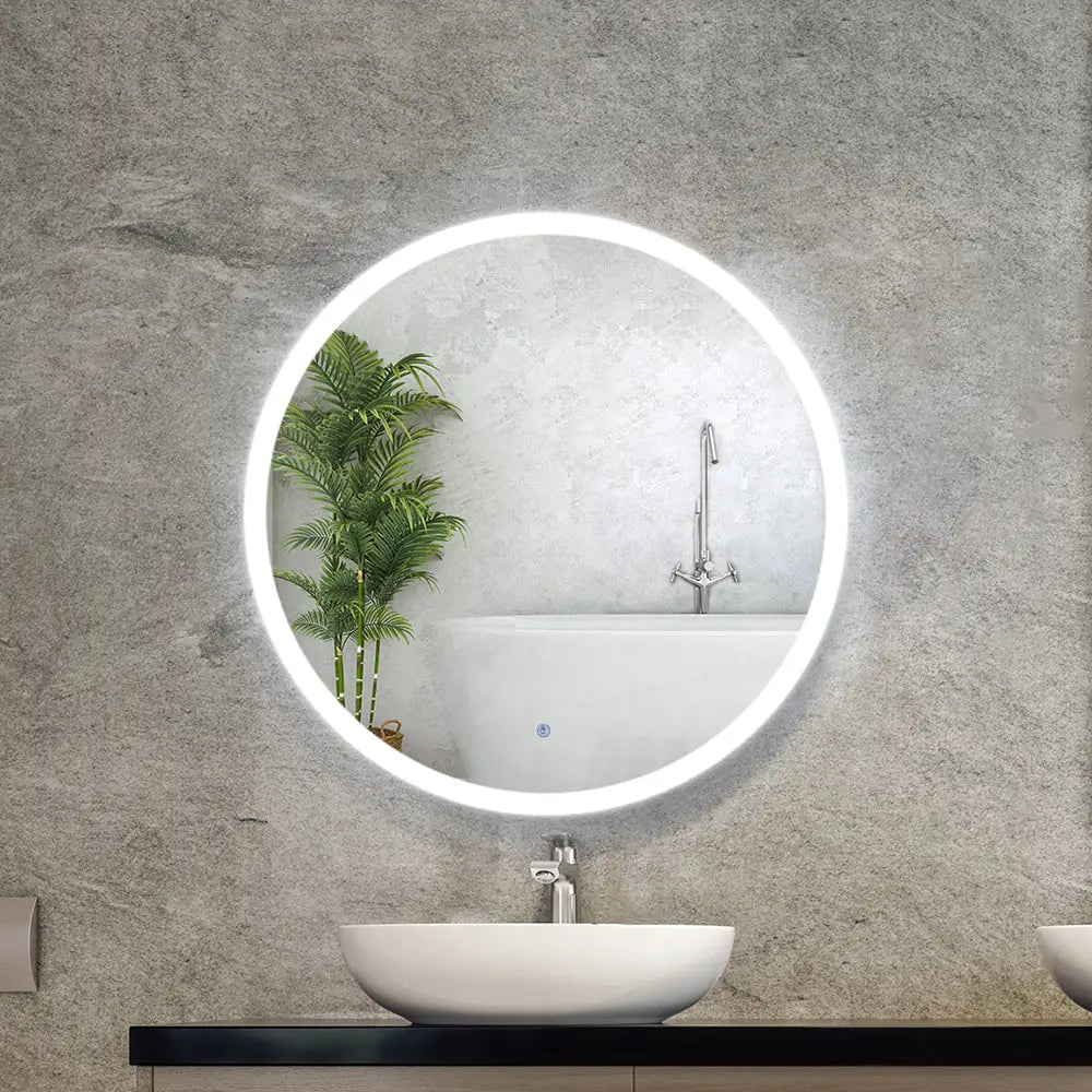 Embellir Wall Mirror 70cm with Led light Makeup Home Decor Bathroom Round Vanity - Health & Beauty > Makeup Mirrors