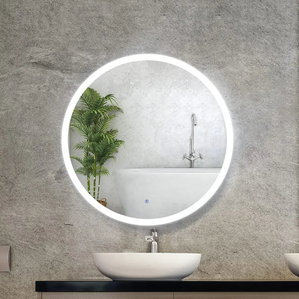 Embellir Wall Mirror 80cm with Led light Makeup Home Decor Bathroom Round Vanity - Health & Beauty > Makeup Mirrors