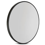 Embellir Wall Mirror Makeup 90cm Home Decor Framed Mirrors Bathroom Round Black - Home & Garden > Bathroom Accessories