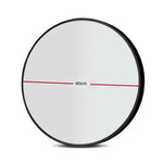 Embellir Wall Mirror Makeup 90cm Home Decor Framed Mirrors Bathroom Round Black - Home & Garden > Bathroom Accessories