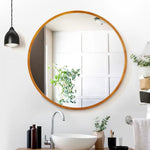 Embellir Wall Mirror Wooden Makeup 80cm - Home & Garden > Decor > Mirrors