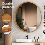 Embellir Wall Mirror Wooden Makeup 80cm - Home & Garden > Decor > Mirrors
